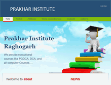 Tablet Screenshot of prakharindia.com